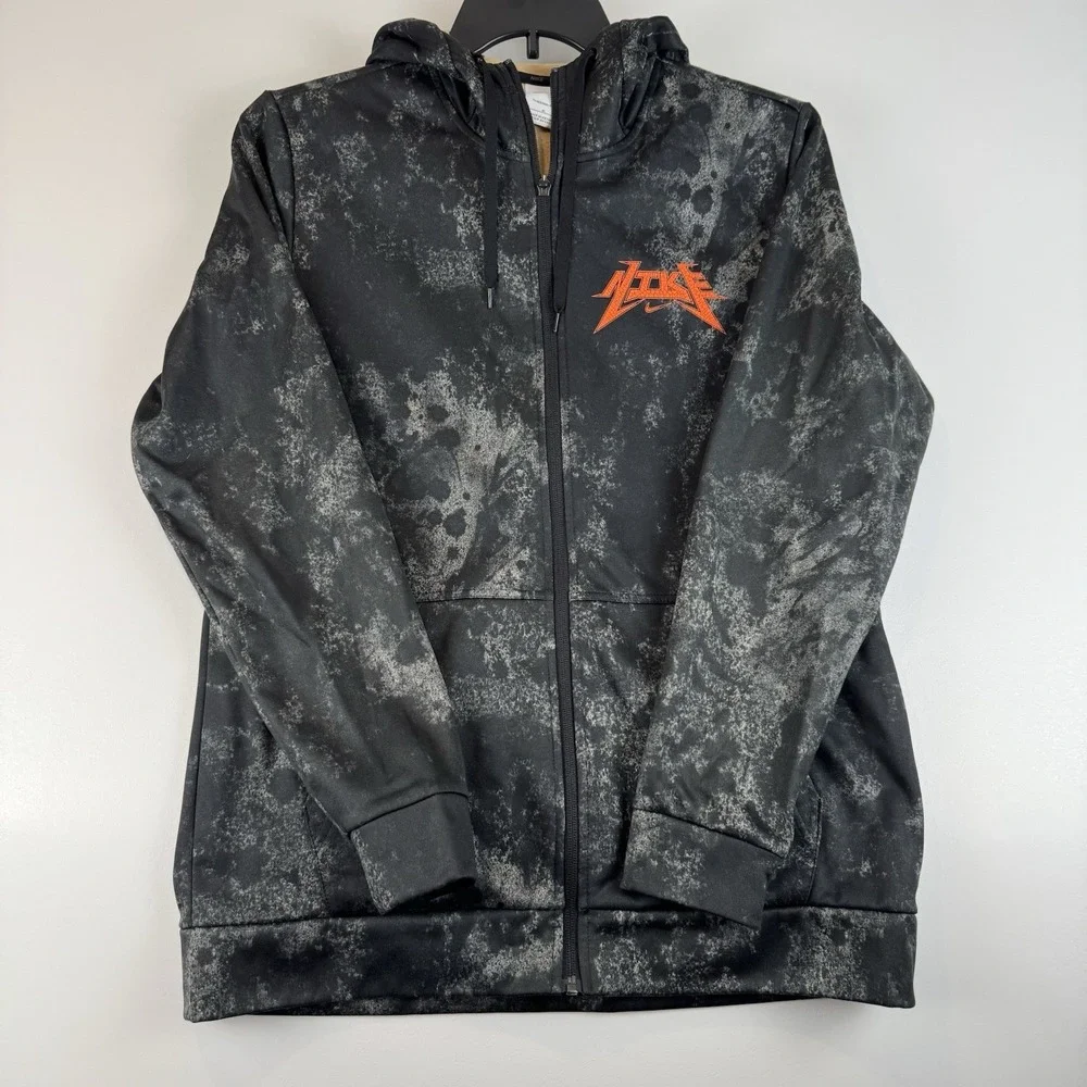 Nike Therma-Fit‎ Story Pack Full Zip Hoodie Black Grey Size M